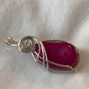 Purple Quartz and Sterling Silver Pendant